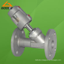 Stainless Steel Y Pattern Pneumatic Flanged Angle Seat Valve (GAYASV)